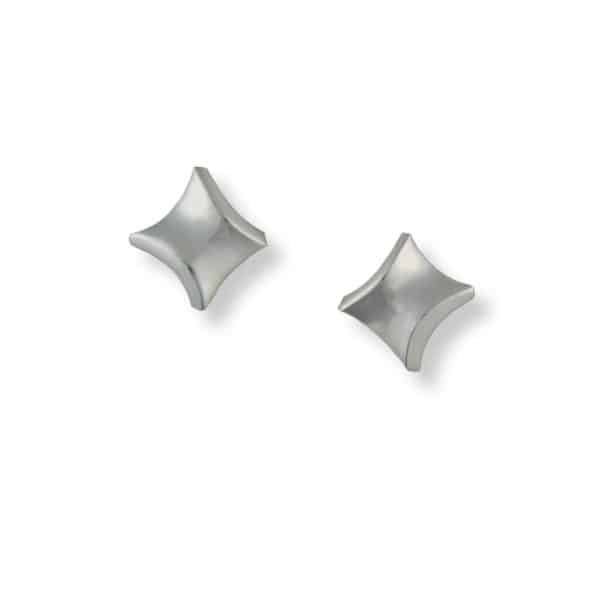 Silver Twist small stud earrings